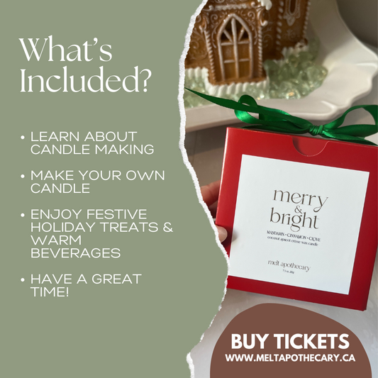 the holiday candle workshop | November 28, 2024