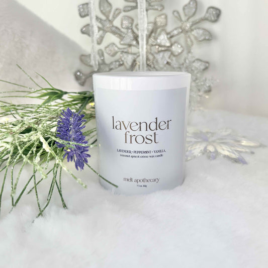 lavender frost peppermint candle