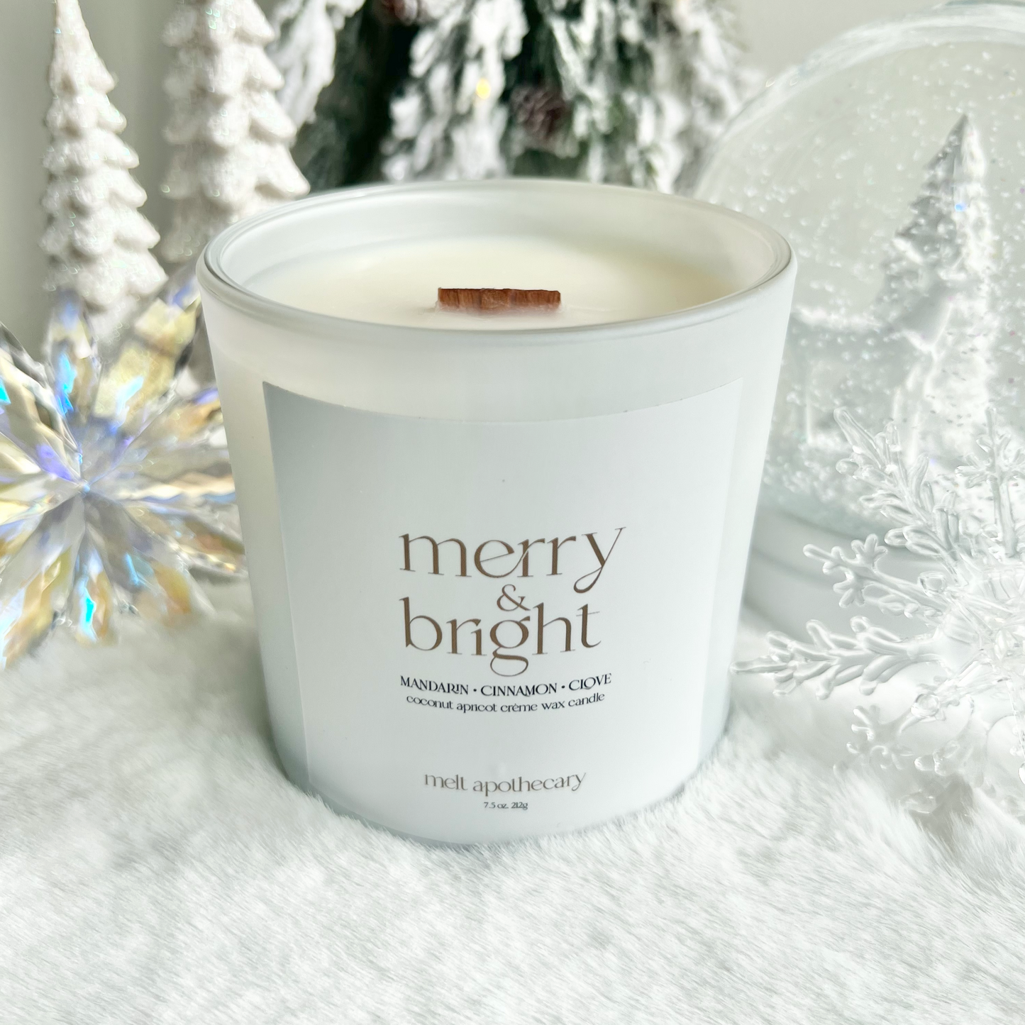 merry and bright candle